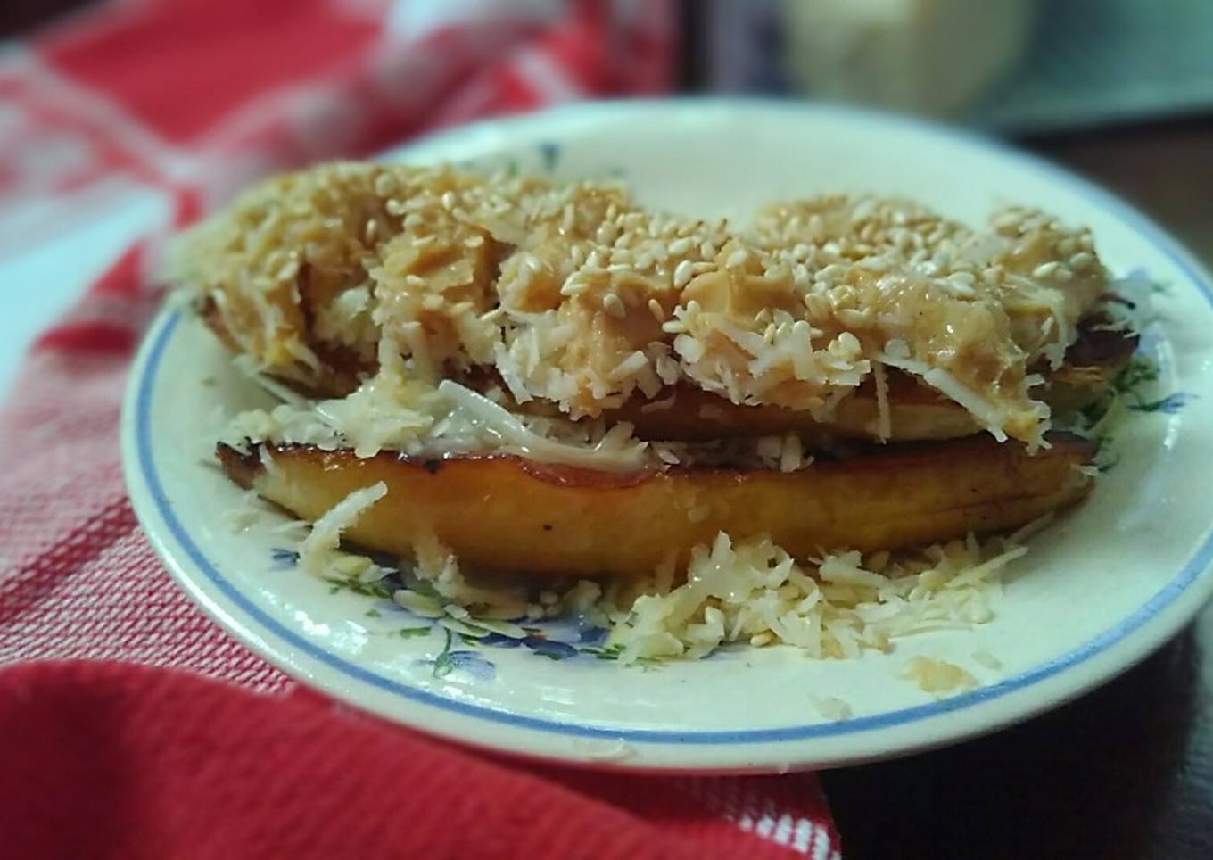 Pisang Bakar rasa Kacang Istimewa