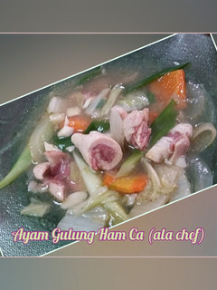 Foto resep Ayam Gulung Ham Ca (ala chef)