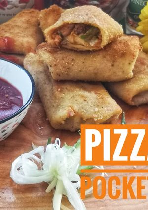 A picture of Pizza pockets.