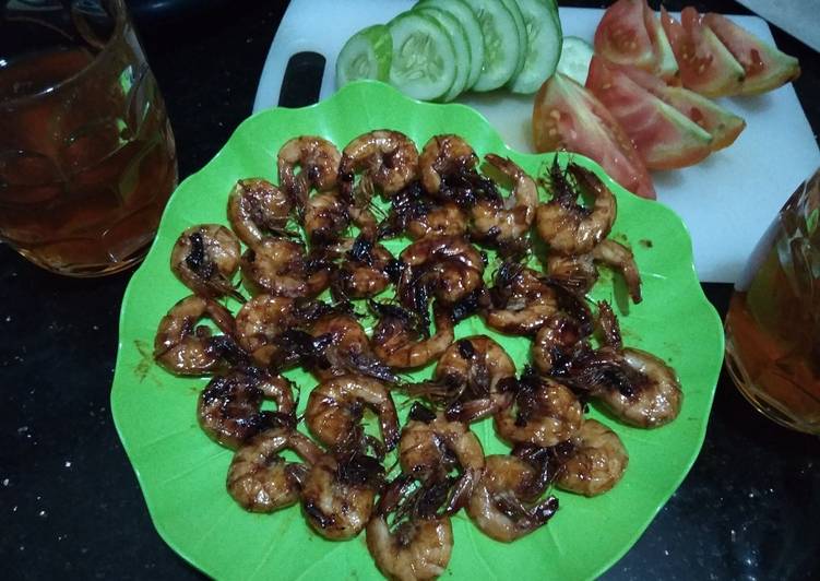 Cara meracik Udang Bakar Madu🍯Teflon Lezat