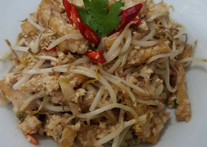 Resep Cah Tauge Tahu &amp; Putih Telor Asin, Enak Banget