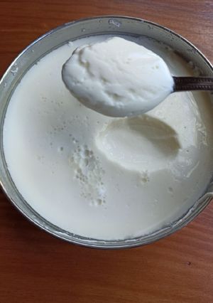Una foto de Yogurt casero, firme