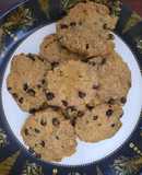 Chocolate chips wheat flour cookies