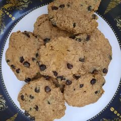Chocolate chips wheat flour cookies A picture of Chocolate chips wheat flour cookies.