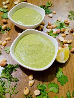 धनिया मूंगफली की चटनी(Dhaniya moogfali ki chutney recicipe in Hindi) रेसिपी मुख्य फोटो