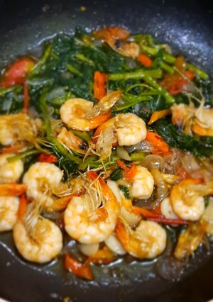 Foto resep Tumis Kangkung Udang