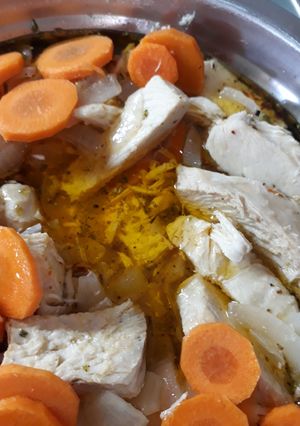 Una foto de Pollo al escabeche