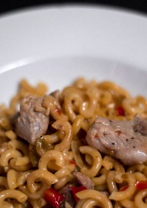 A picture of Pork Fideuà.