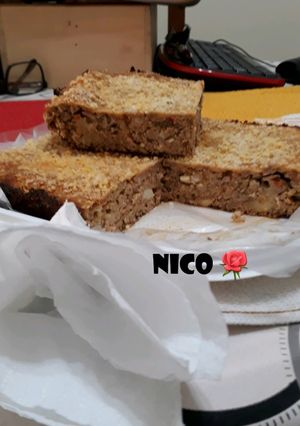 Una foto de Budín de carne "machacada"