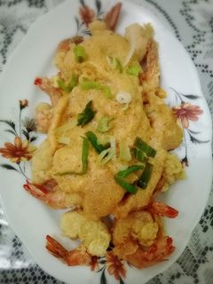 Foto resep Udang Goreng Saos Telor Asin