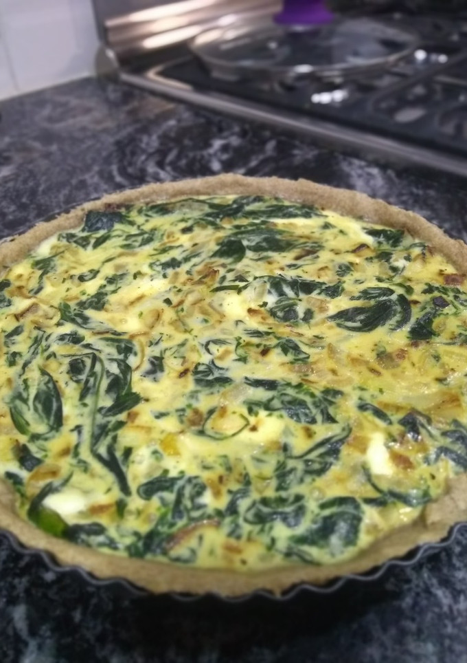 Una foto de Relleno tarta de espinaca