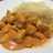 Strogonoff de pollo con arroz!!