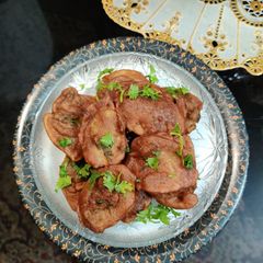 A picture of Singhara atta aloo pakoda.