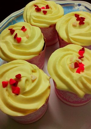 Hình của món Red Velvet cupcake.