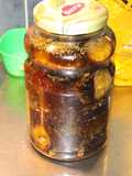 Berenjenas al escabeche y mía
