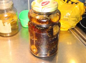 Una foto de Berenjenas al escabeche y mía