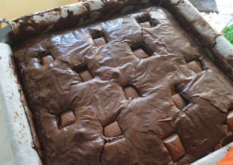 Brownies panggang fudgy