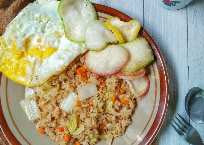 Langkah Mudah Memasak Resep Nasgor bumbu iris