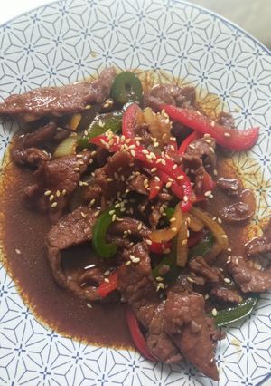 Foto resep Beef teriyaki simple