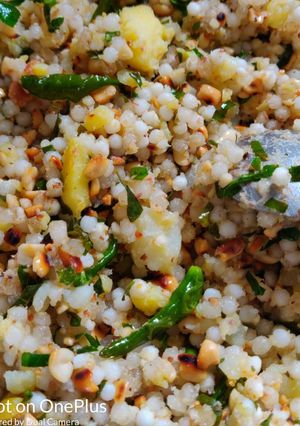 A picture of Sabudana khichdi.