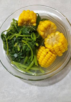 Foto resep Sayur bening bayam jagung