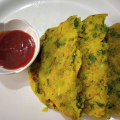 A picture of Spinach Pancake.