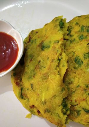 A picture of Spinach Pancake.