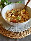 Ensalada de arroz con cuscús integral