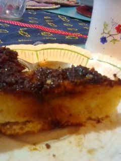 Una foto de Budín de pan con coco