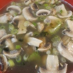 A picture of Fiber Soup with Meatball pieces of eight.