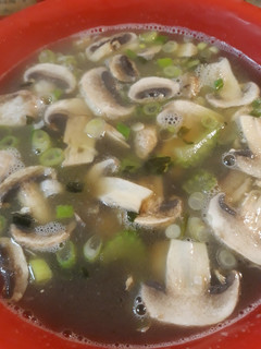 A picture of Fiber Soup with Meatball pieces of eight.