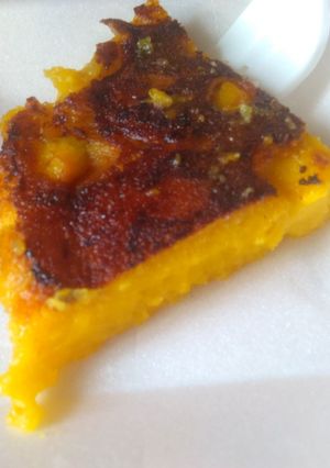 Una foto de Budín de auyama en sartén