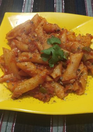 A picture of Red Sauce Pasta.