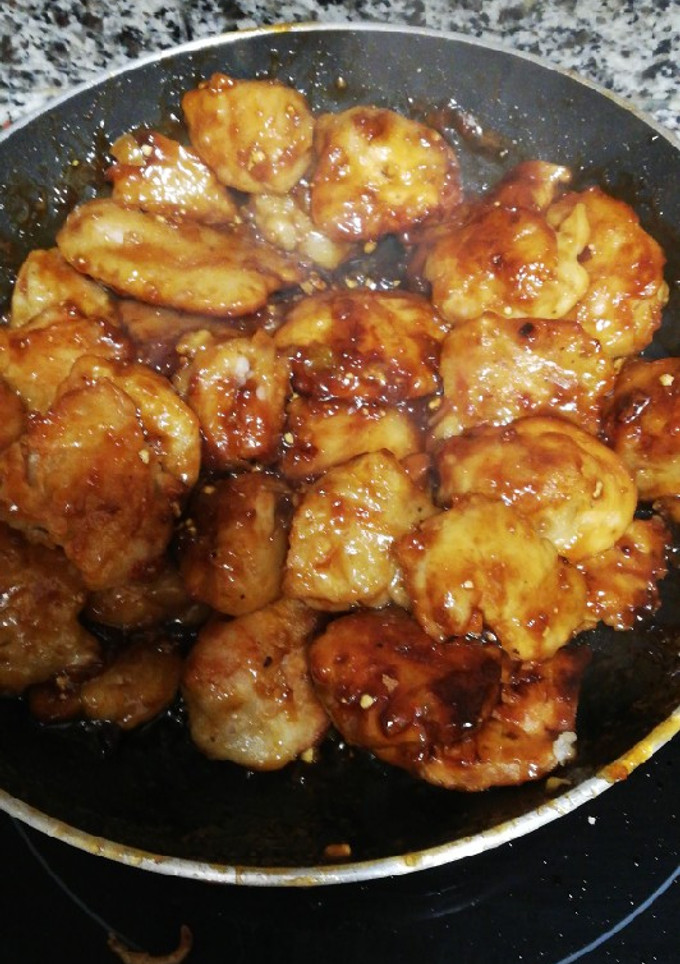 Una foto de Pollo a la naranja