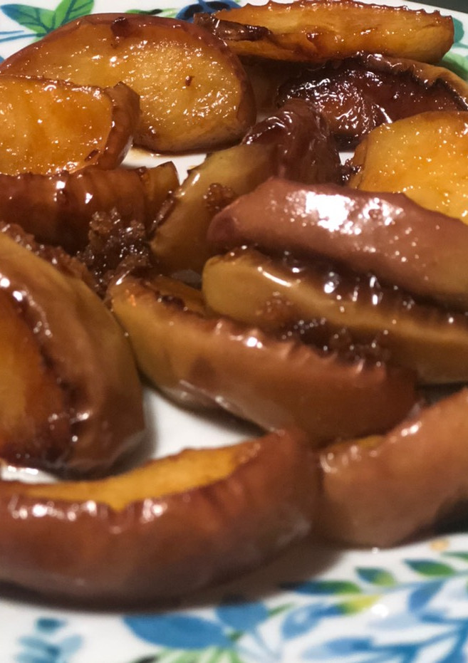 Una foto de Manzanas glaseadas