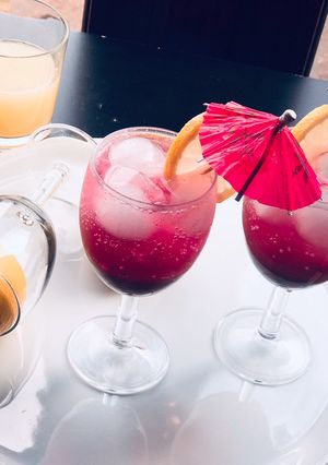 A picture of Blueberry Soda Shikanji.