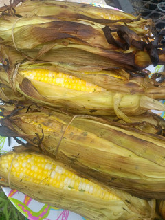 A picture of Memorial Day Grilled Corn on the cobb.