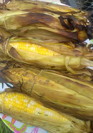 A picture of Memorial Day Grilled Corn on the cobb.