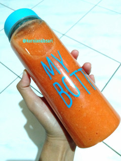 Foto resep Jus jeruk + tomat + wortel
