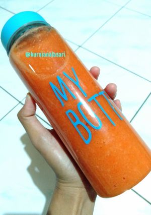 Foto resep Jus jeruk + tomat + wortel