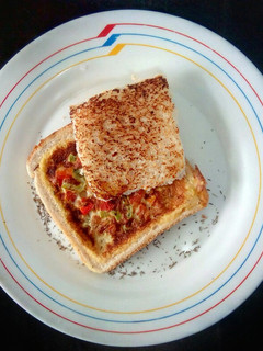 Una foto de Tostada salada mañanera, rápida y sencilla 👏