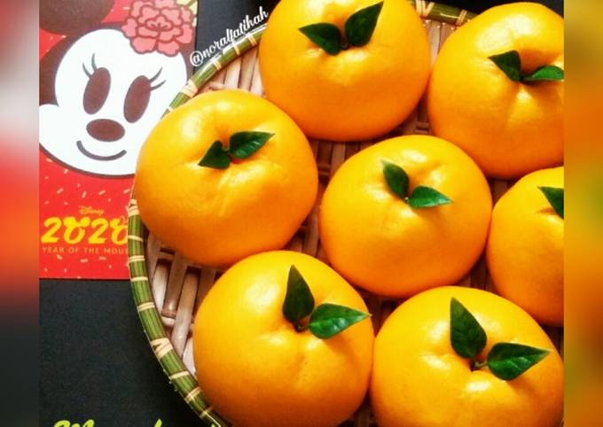Foto utama resipi Mandarin Orange Mantou (Steamed Bun)