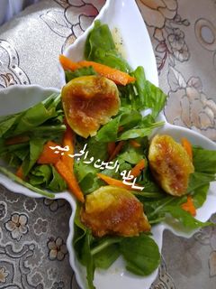 صورة لوصفة سلطه التين والجرجير