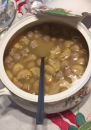 Una foto de Galets rellenos de carne