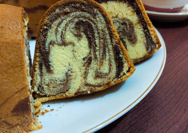 Marmer cake pak sahak 8 telur (marble cake) lembut membal