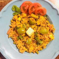 A picture of Pav Bhaji Pulao (Tawa Pulao).