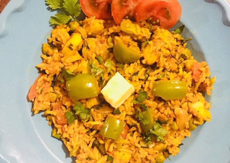 Step-by-Step Guide to Prepare Homemade Pav Bhaji Pulao (Tawa Pulao)
