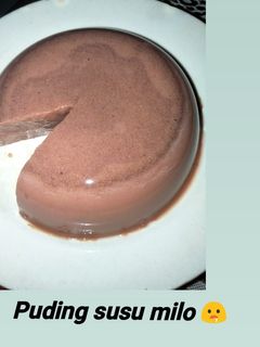 Foto resep Puding susu milo