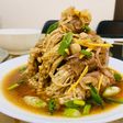Enoki wrapped in beef