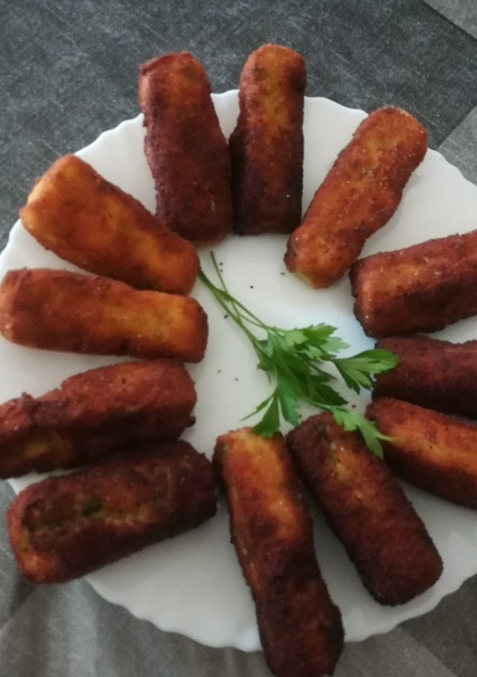 Una foto de Croquetas de patata con gambas